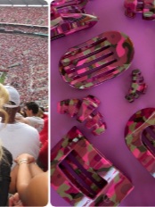 TELETIES silk hair accessories featured in a social post