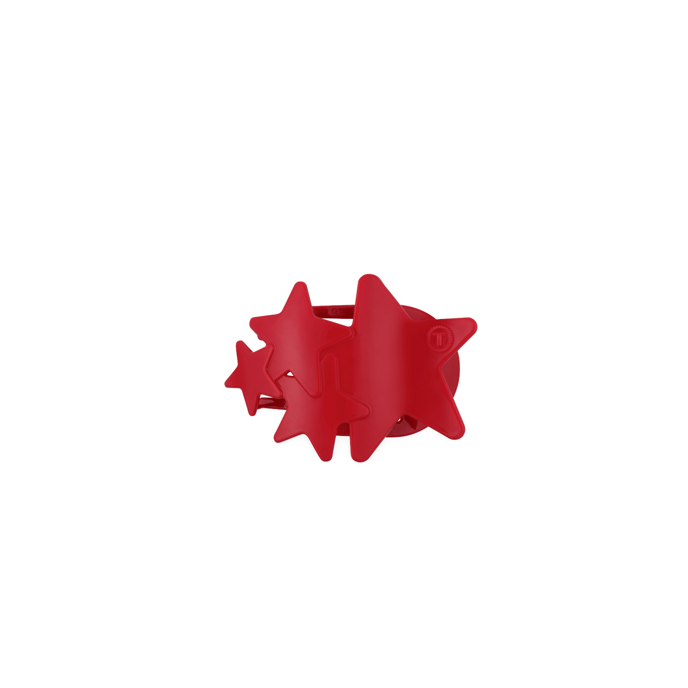 Red Shooting Star Tiny Flat Hair Clip