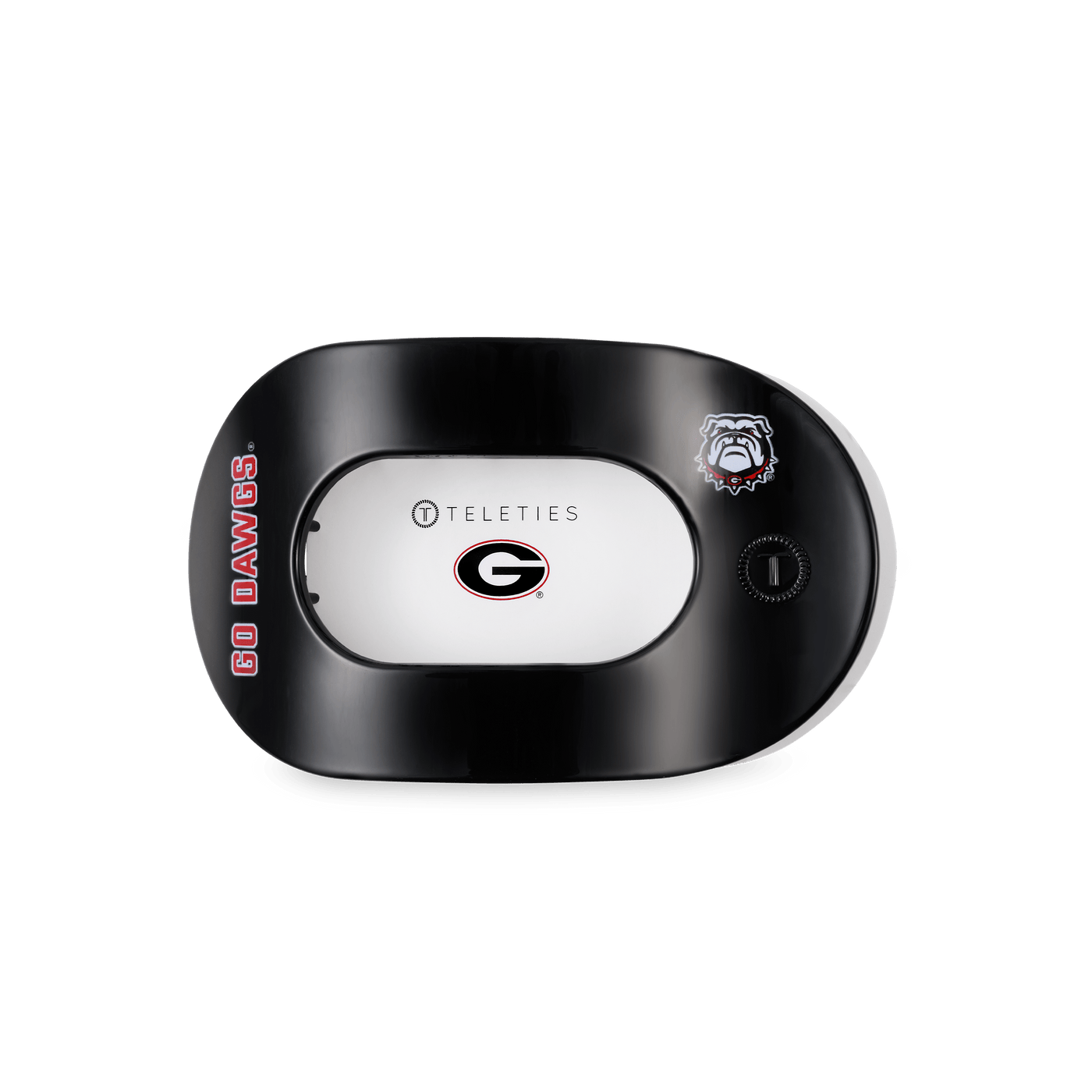Go Dawgs! Medium Flat Round Hair Clip
