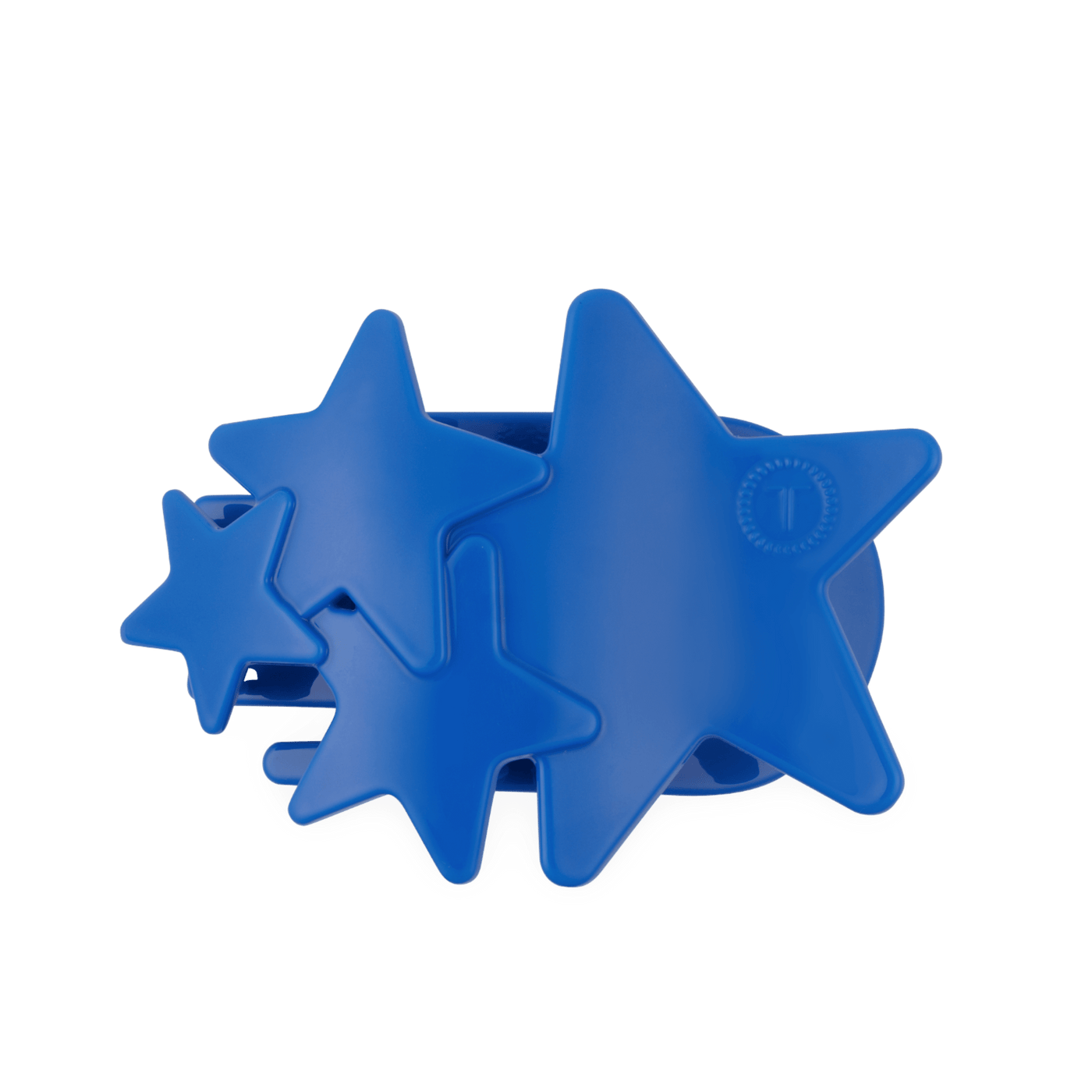 Blue Shooting Star Large Flat Hair Clip
