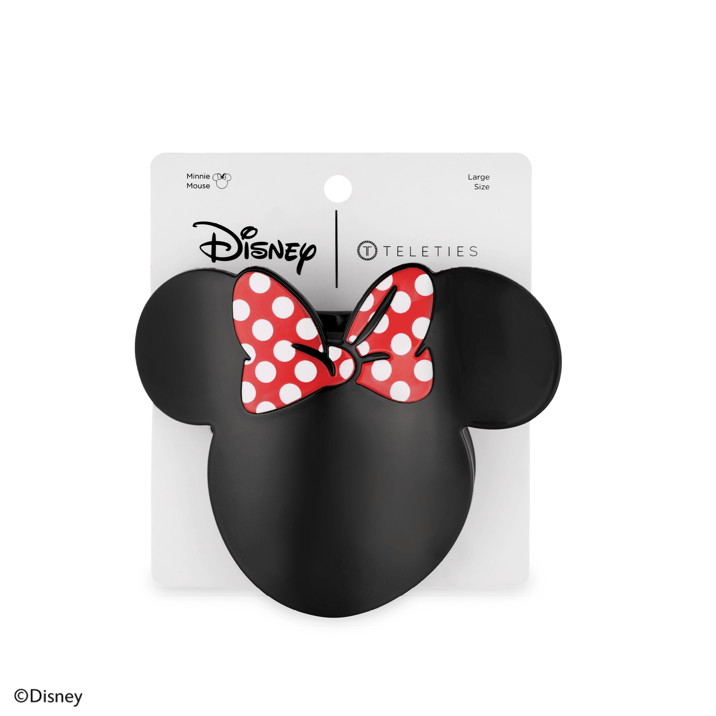Disney: Minnie Mouse Shaped Large Flat Hair Clip