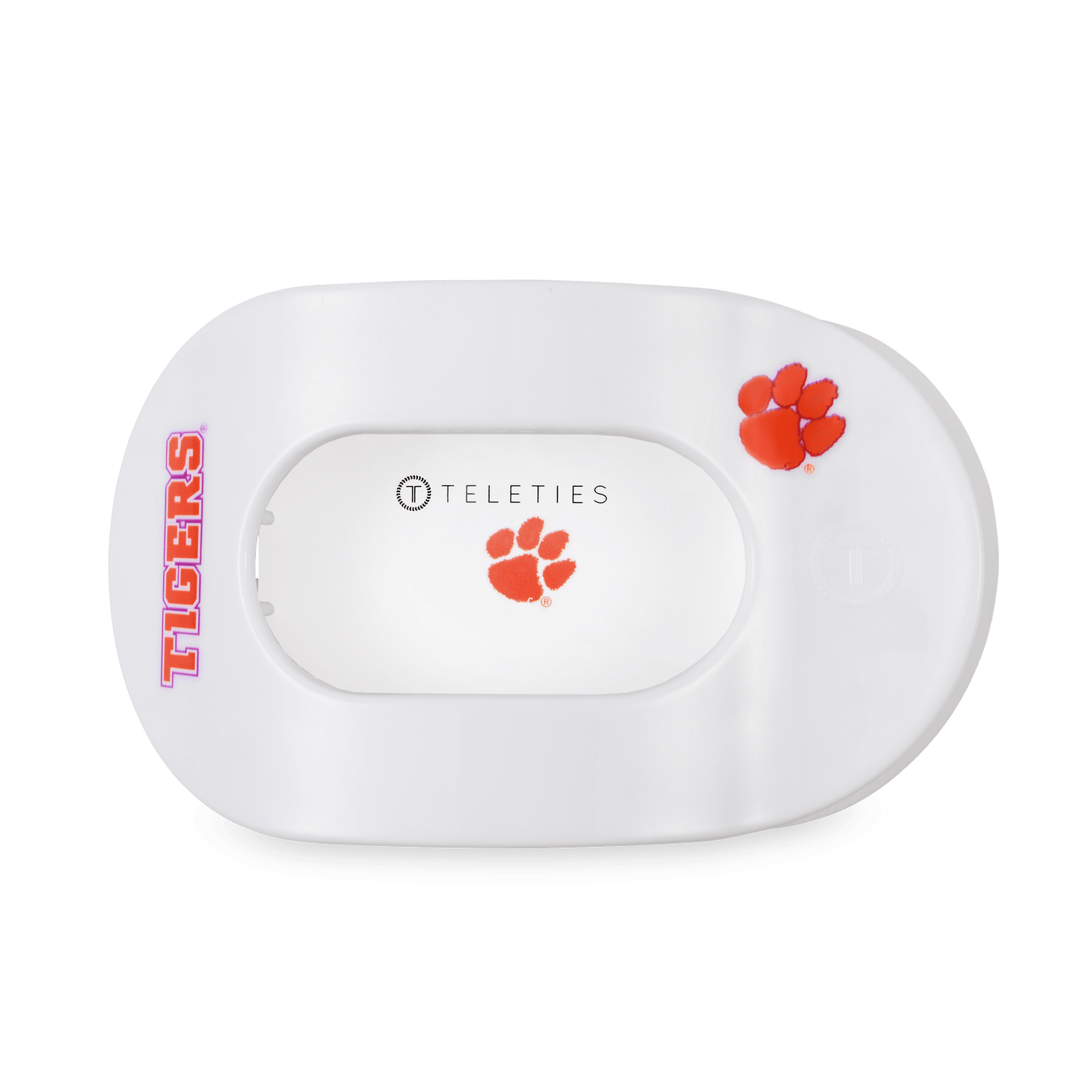 Go Tigers! Large Flat Round Hair Clip