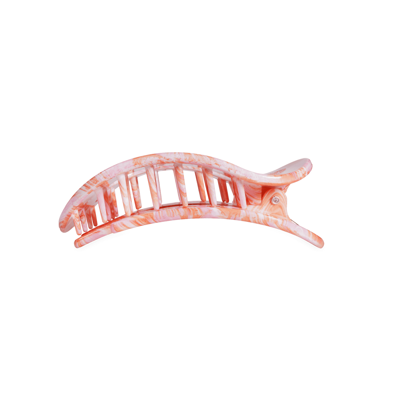 Just Keep Swimming Medium Flat Round Hair Clip