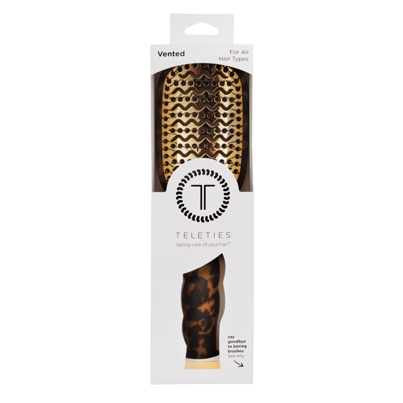 Vented Hair Brush - Tortoise