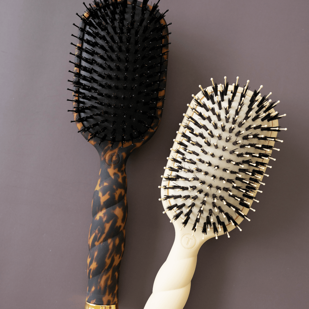 Boar Bristle Hair Brush - Tan