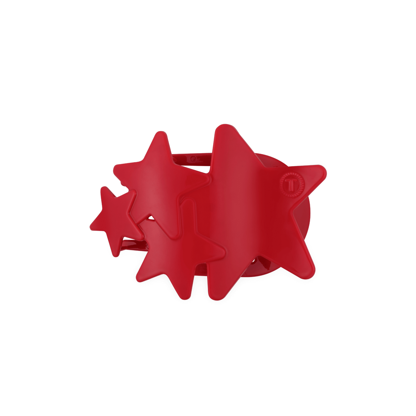 Red Shooting Star Medium Flat Hair Clip