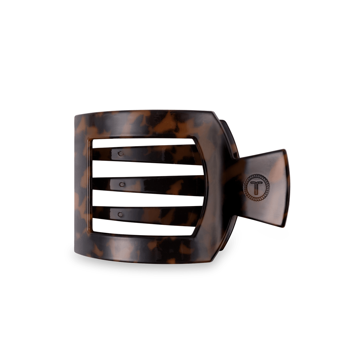 Tortoise Medium Flat Square Hair Clip