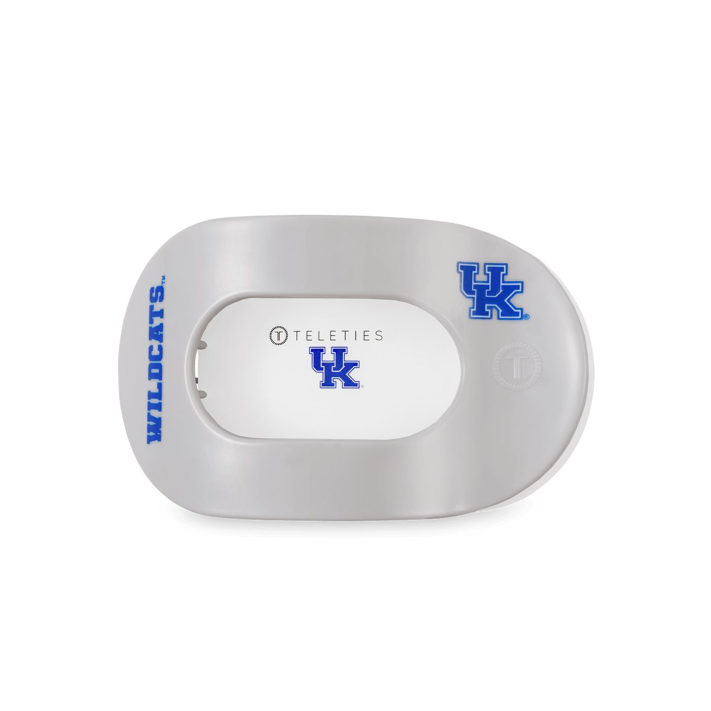 Go Big Blue! Medium Flat Round Hair Clip