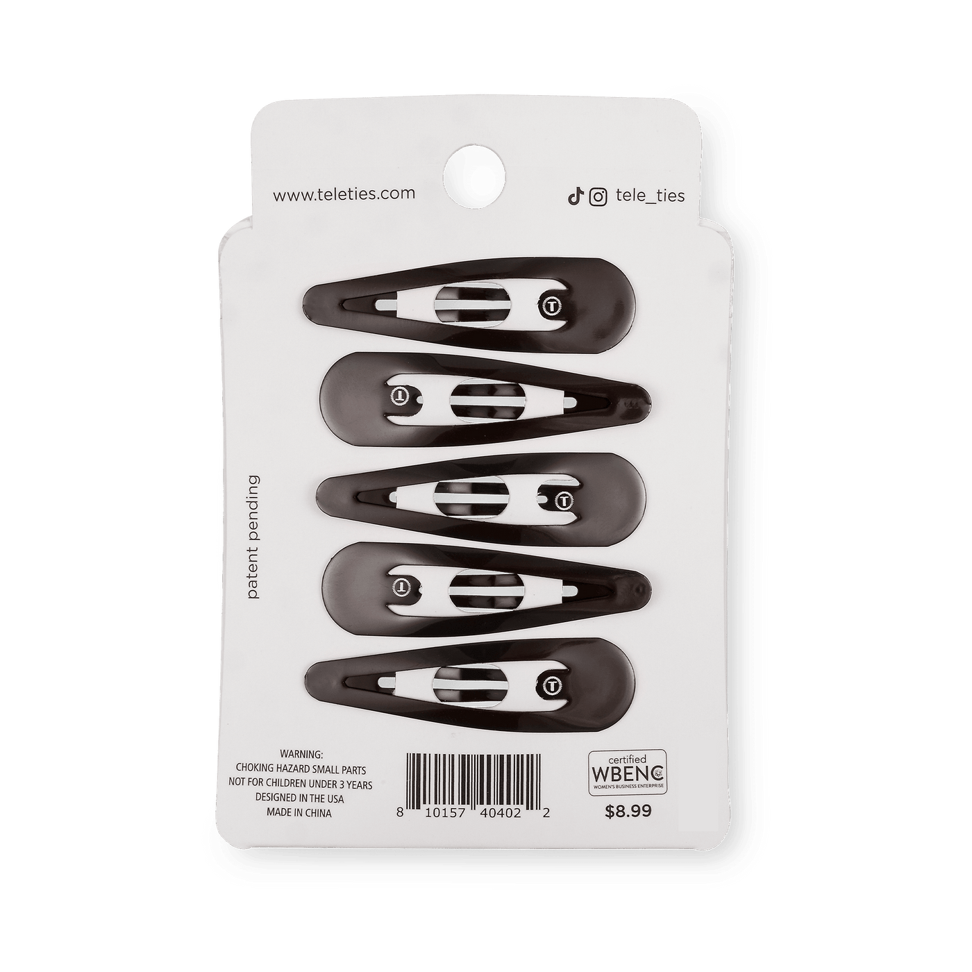 Brown Snap Clip (6Ct)