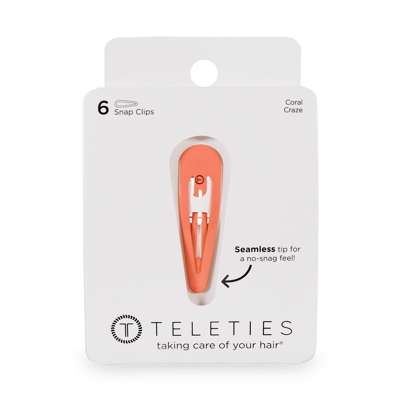 Coral Craze Snap Clips (6Ct)