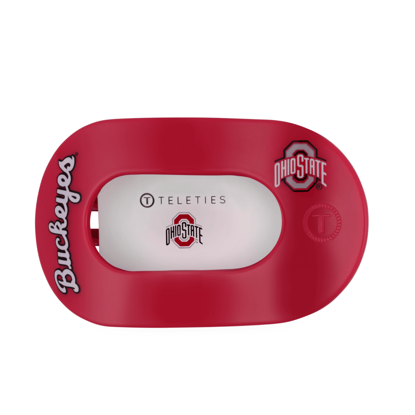 Go Bucks! Large Flat Round Hair Clip