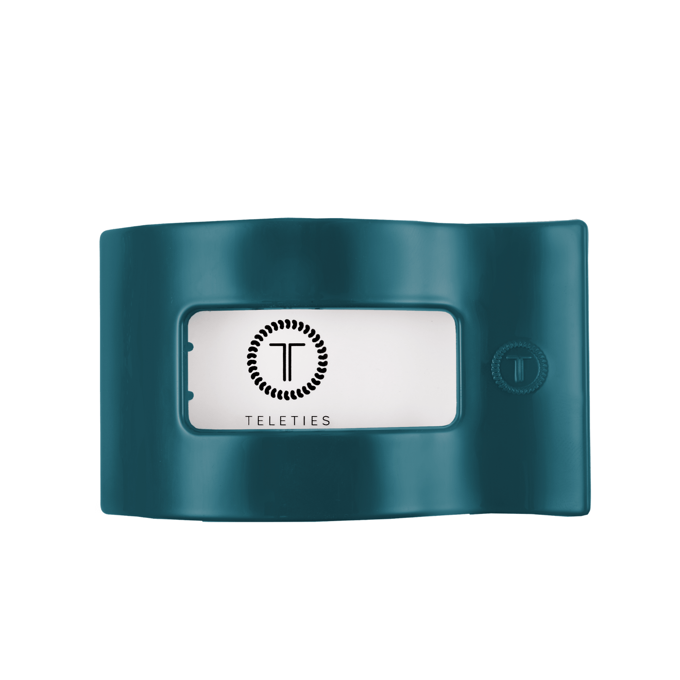 Teal With It Large Flat Rectangle Hair Clip