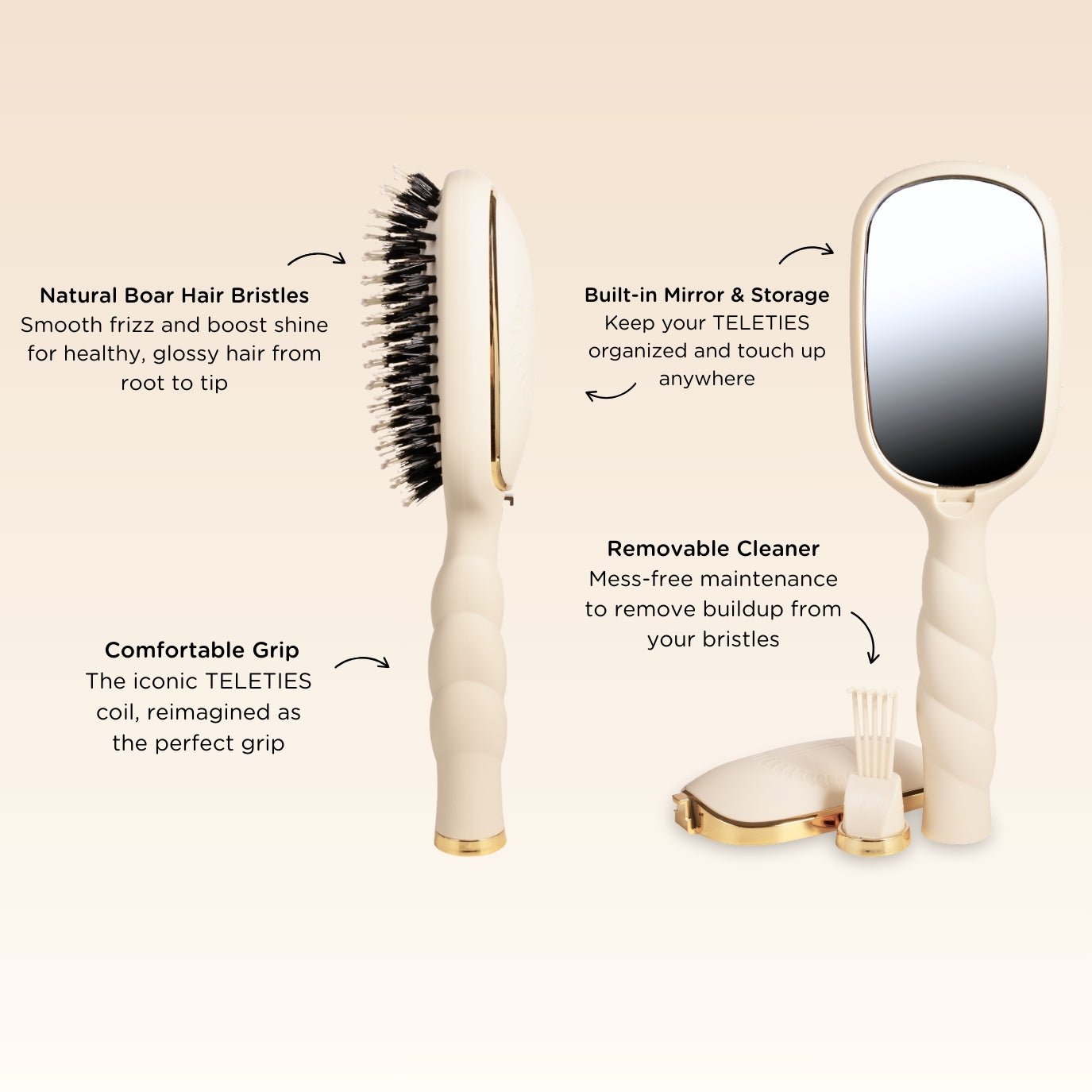 Tan Hair Brush Bundle