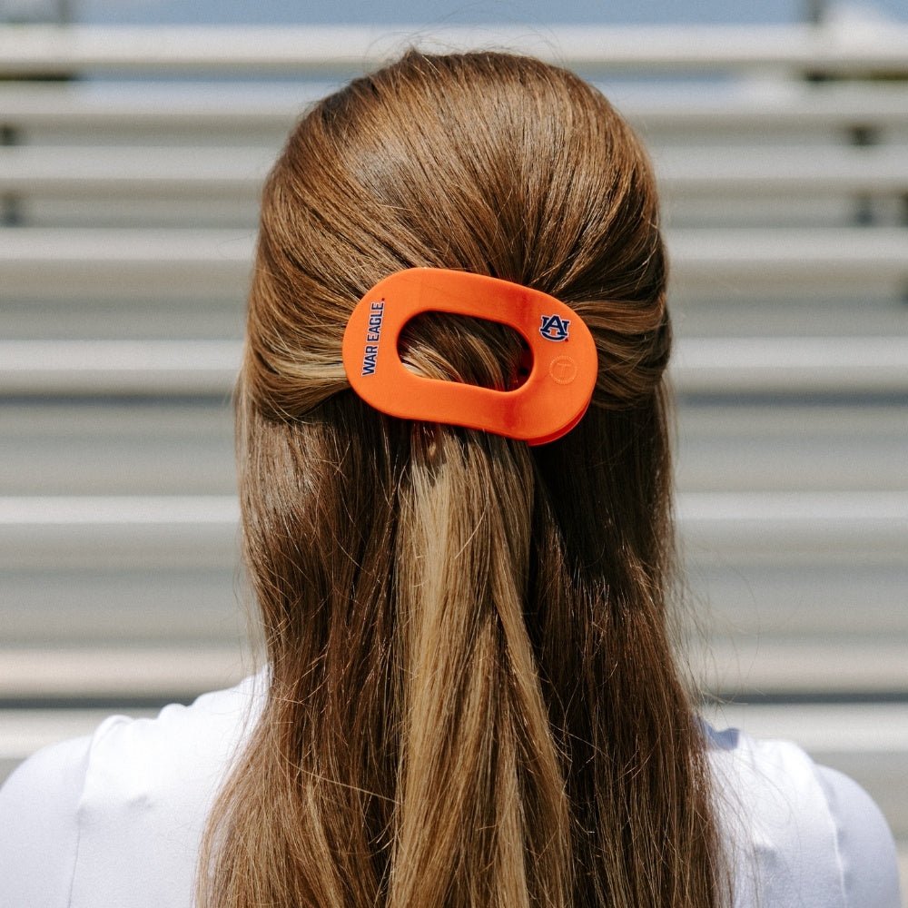 War Eagle! Medium Flat Round Hair Clip