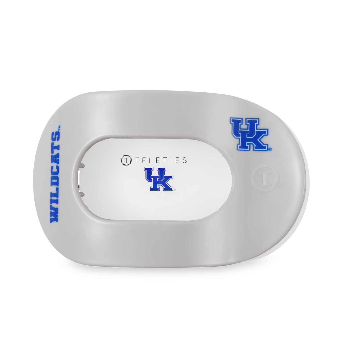 Go Big Blue! Large Flat Round Hair Clip