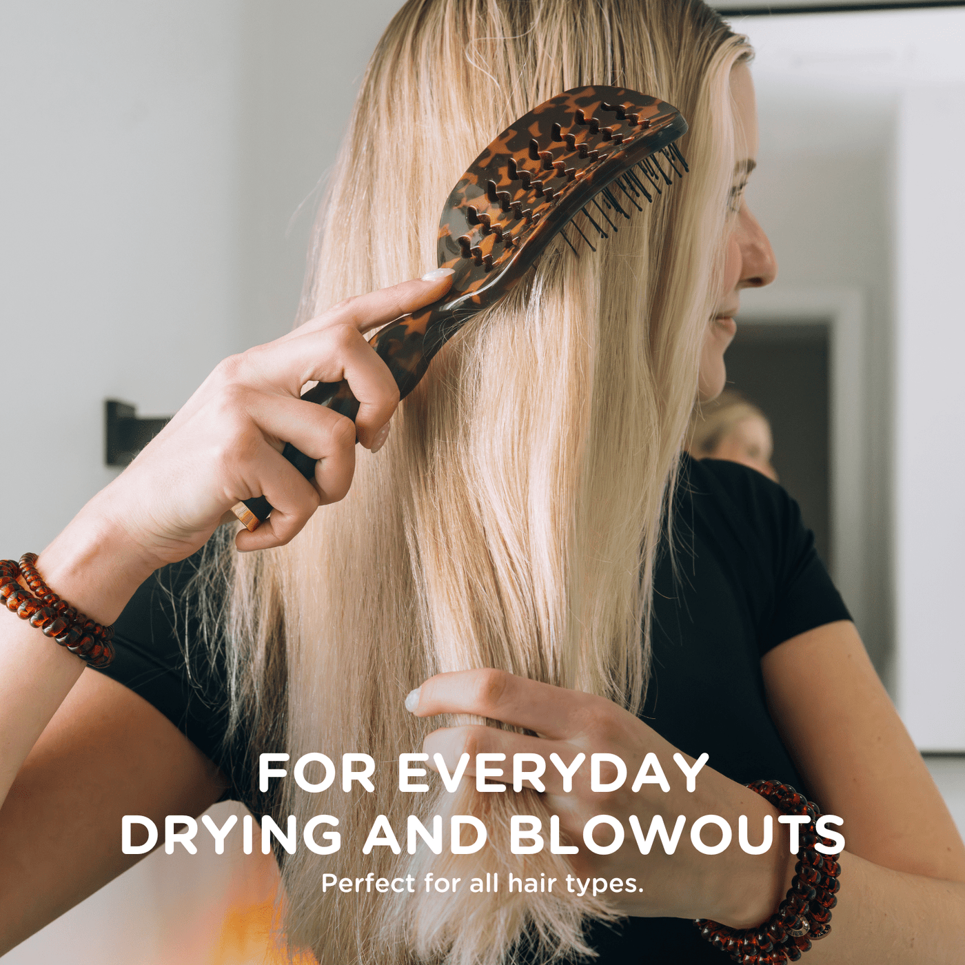 Vented Hair Brush - Tortoise