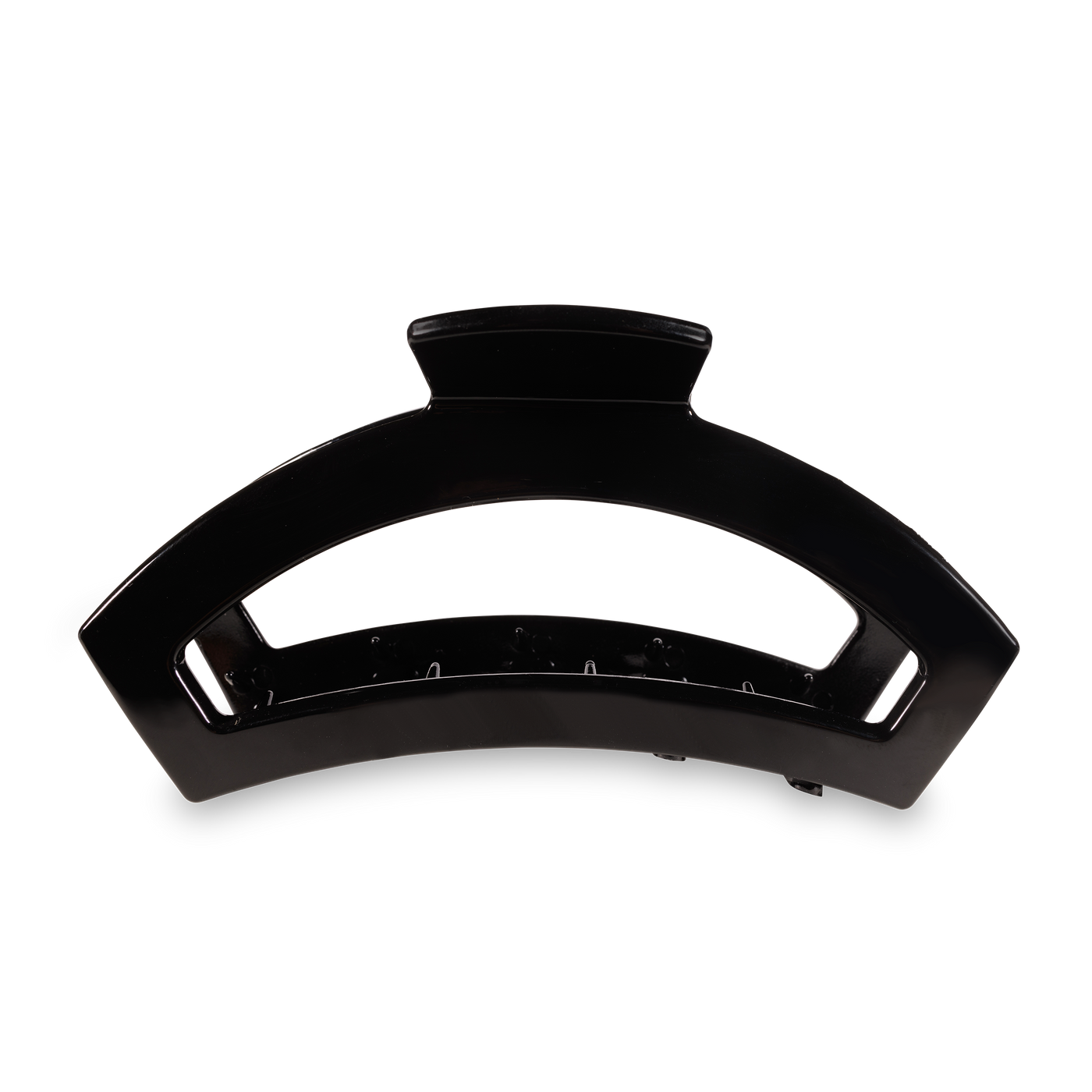 Open Jet Black Large Hair Clip