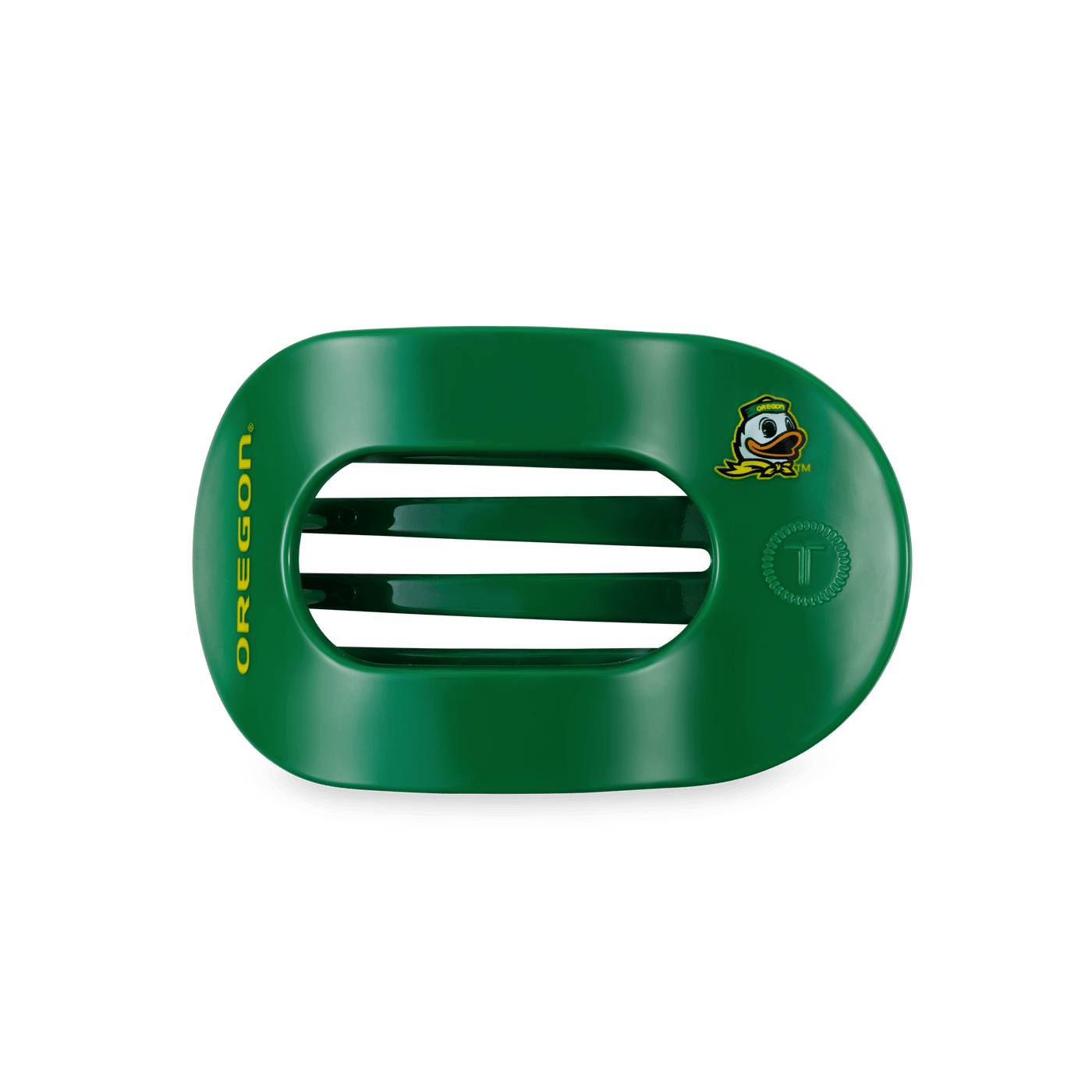 Go Ducks! Medium Flat Round Hair Clip