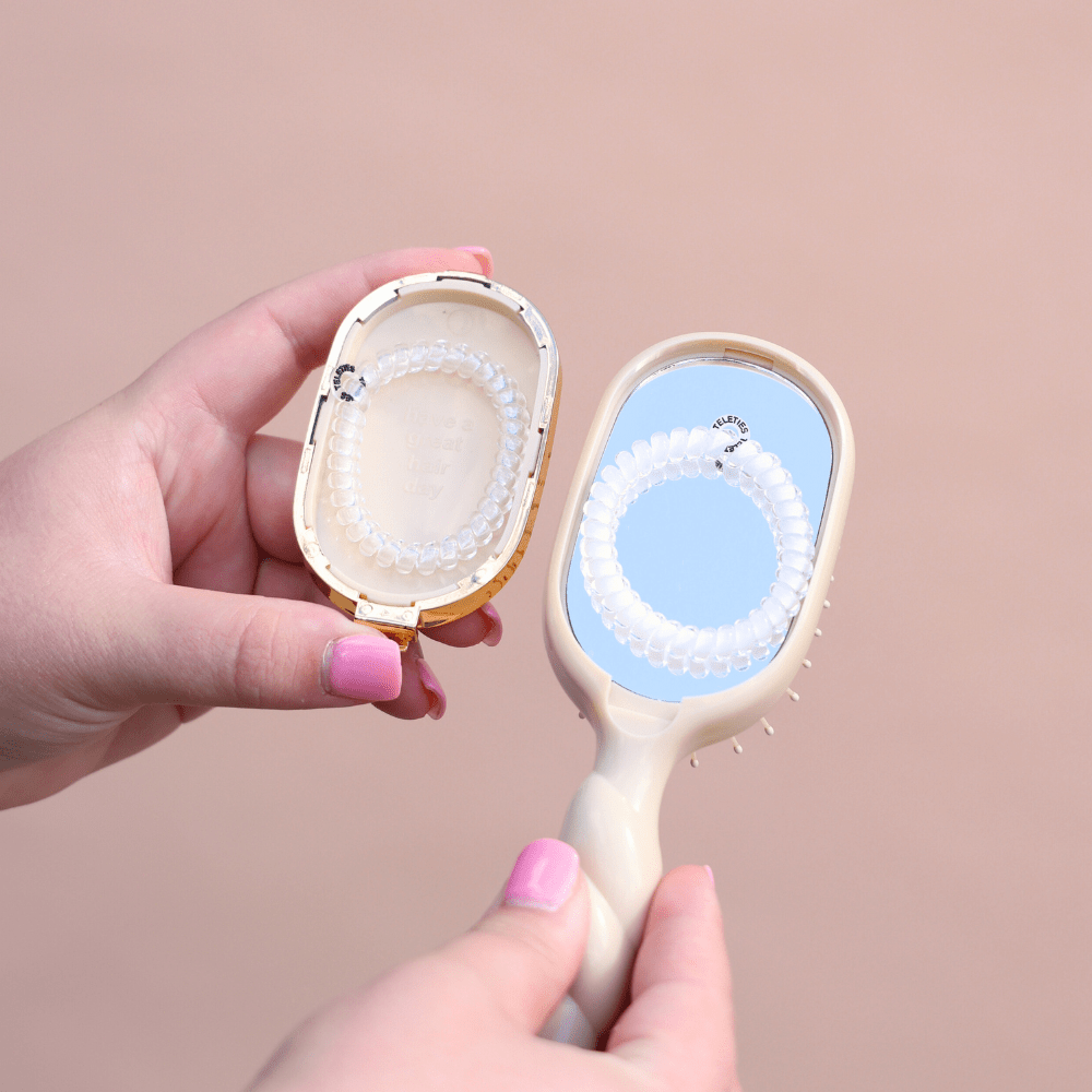 Mini Detangler Hair Brush for Medium Hair - Tan