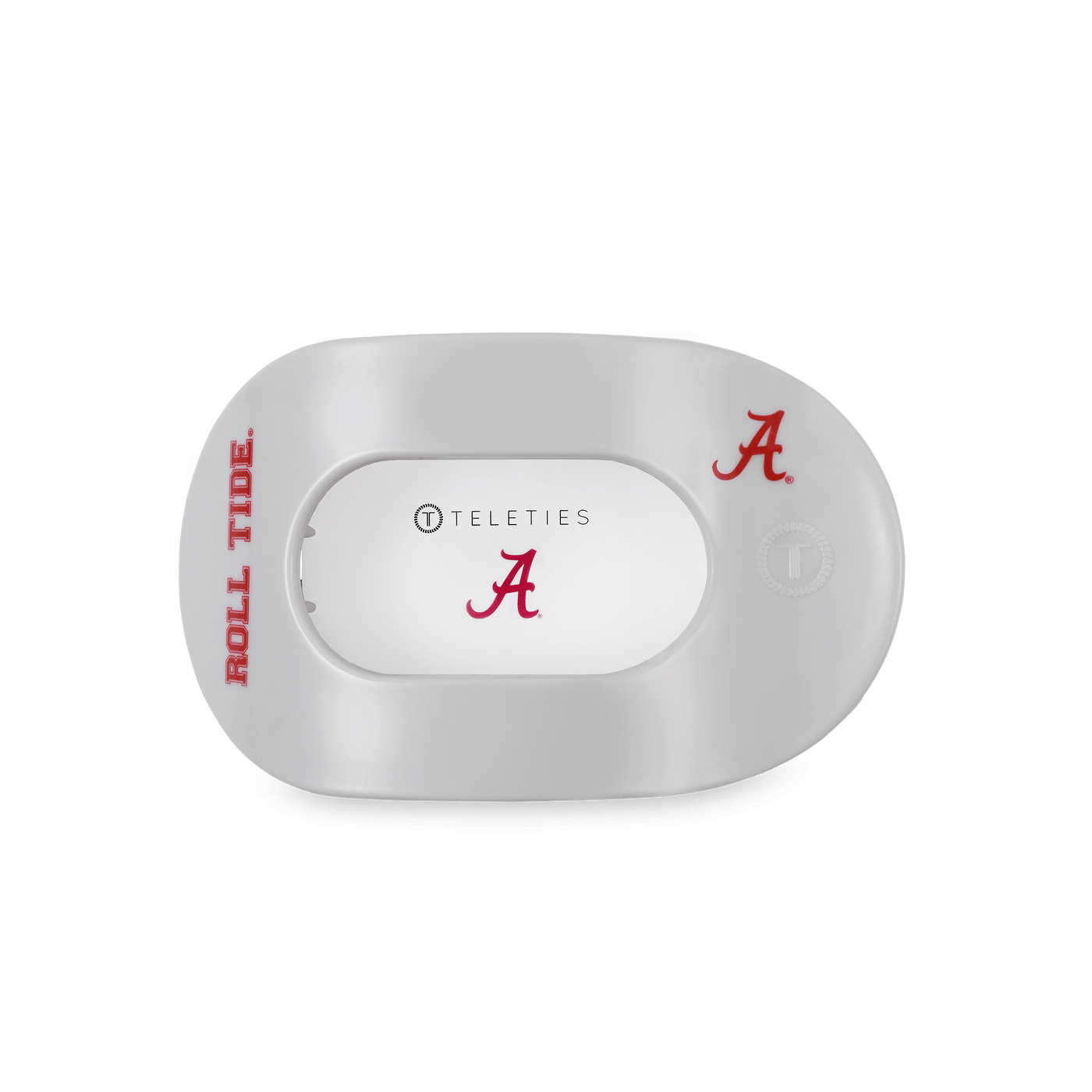 Roll Tide! Medium Flat Round Hair Clip