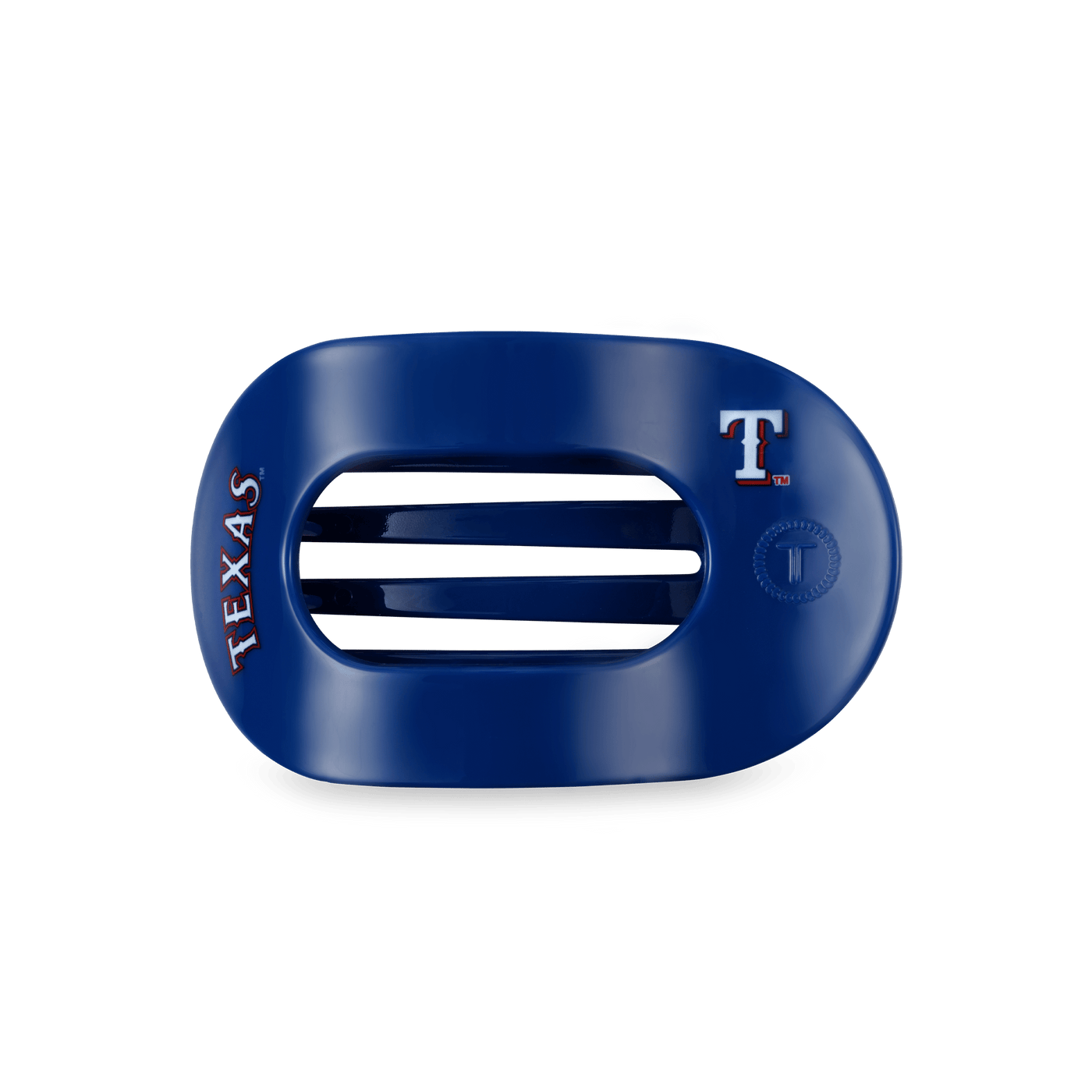 Texas Rangers Medium Flat Round Hair Clip