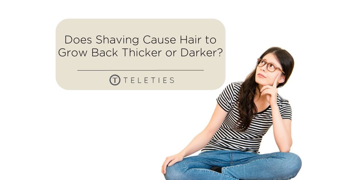 Does shaving make hair grow back thicker or darker?
