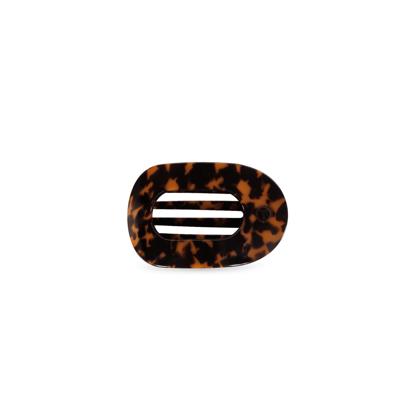 Tortoise Tiny Flat Round Clip