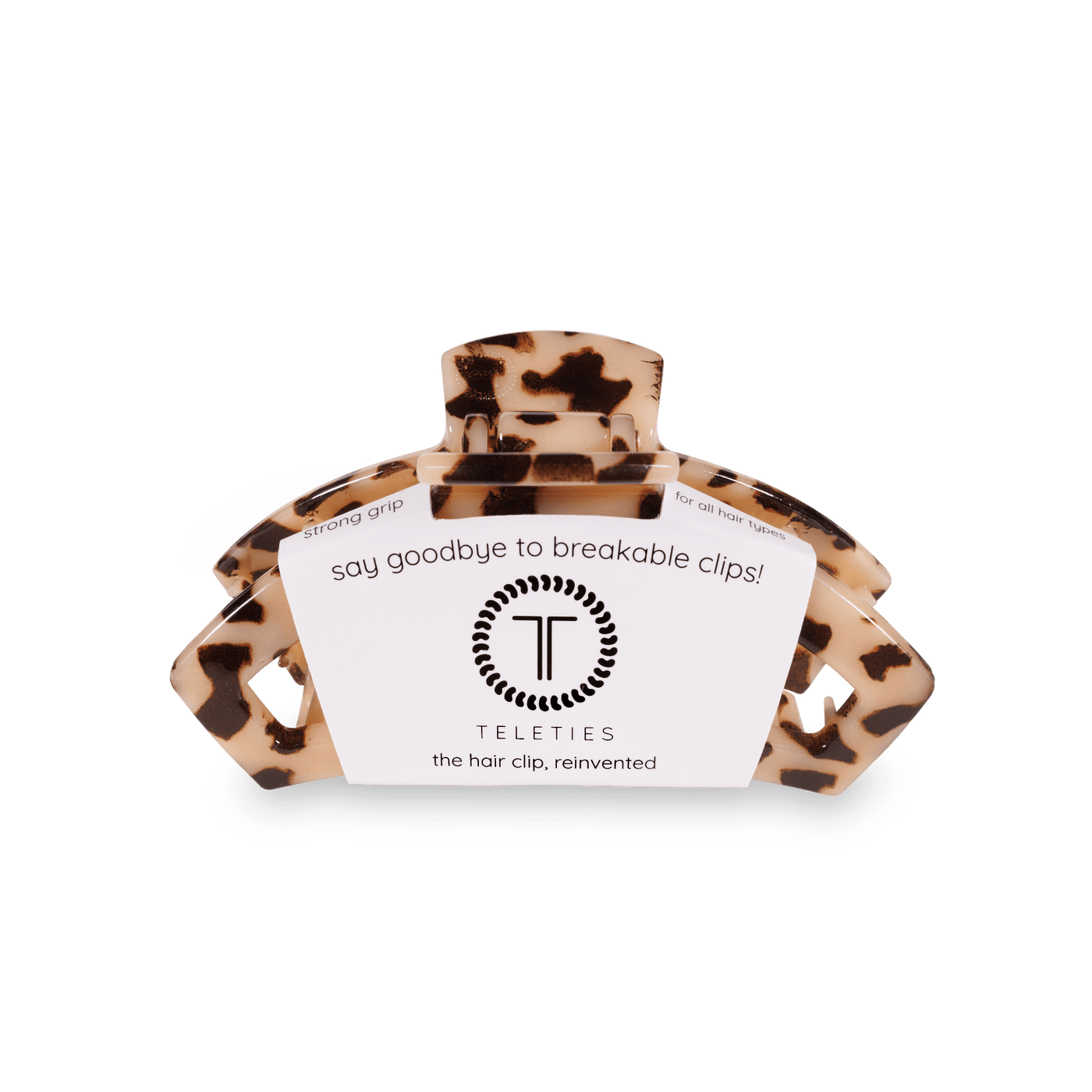 Open Blonde Tortoise Small Hair Clip