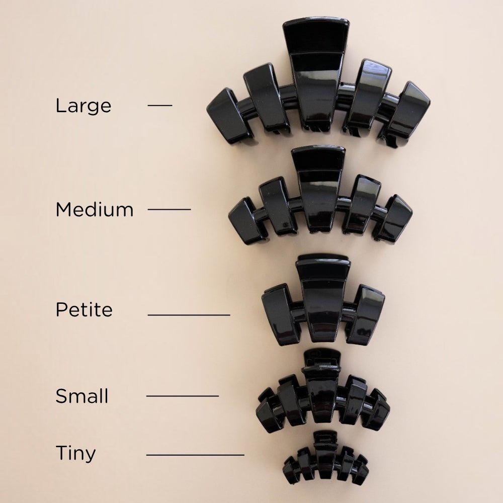 Classic Jet Black Petite Claw Clip