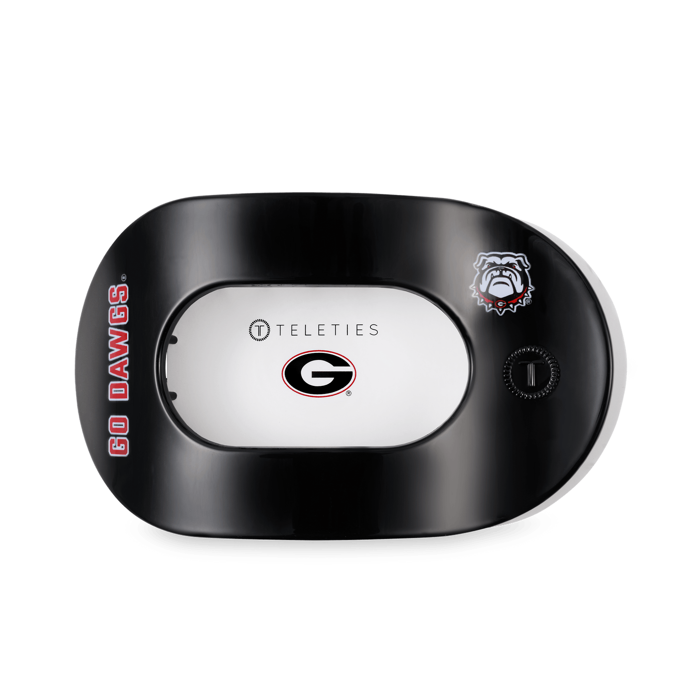 Go Dawgs! Large Flat Round Hair Clip