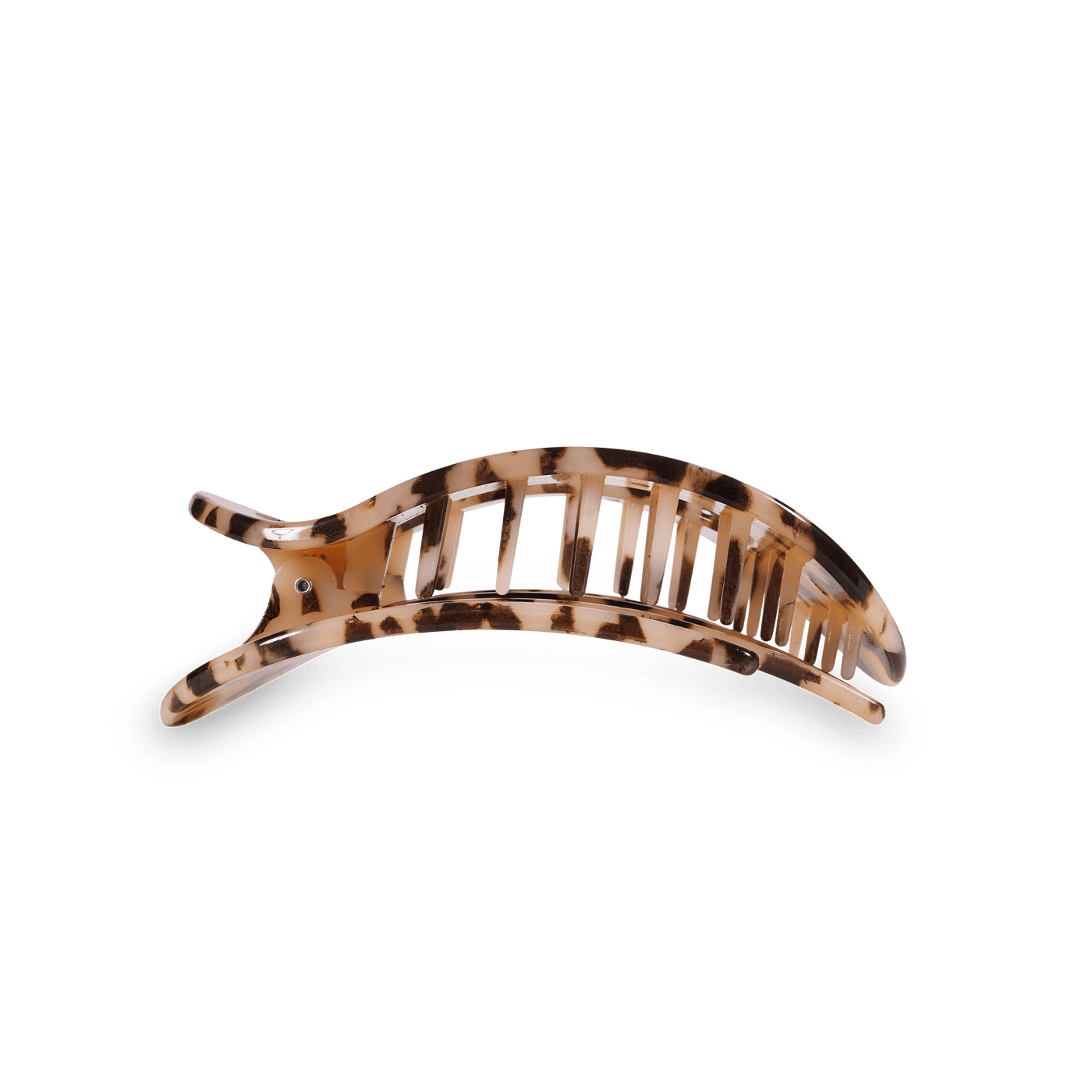 Blonde Tortoise Medium Flat Round Hair Clip