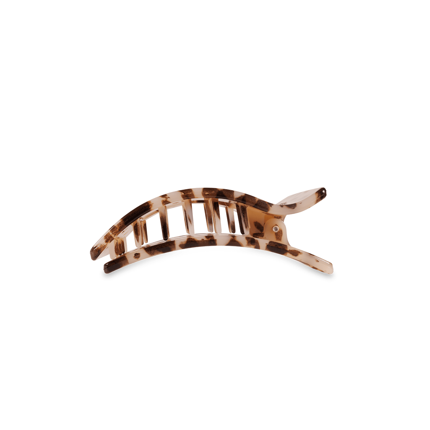 Blonde Tortoise Small Flat Rectangle Hair Clip