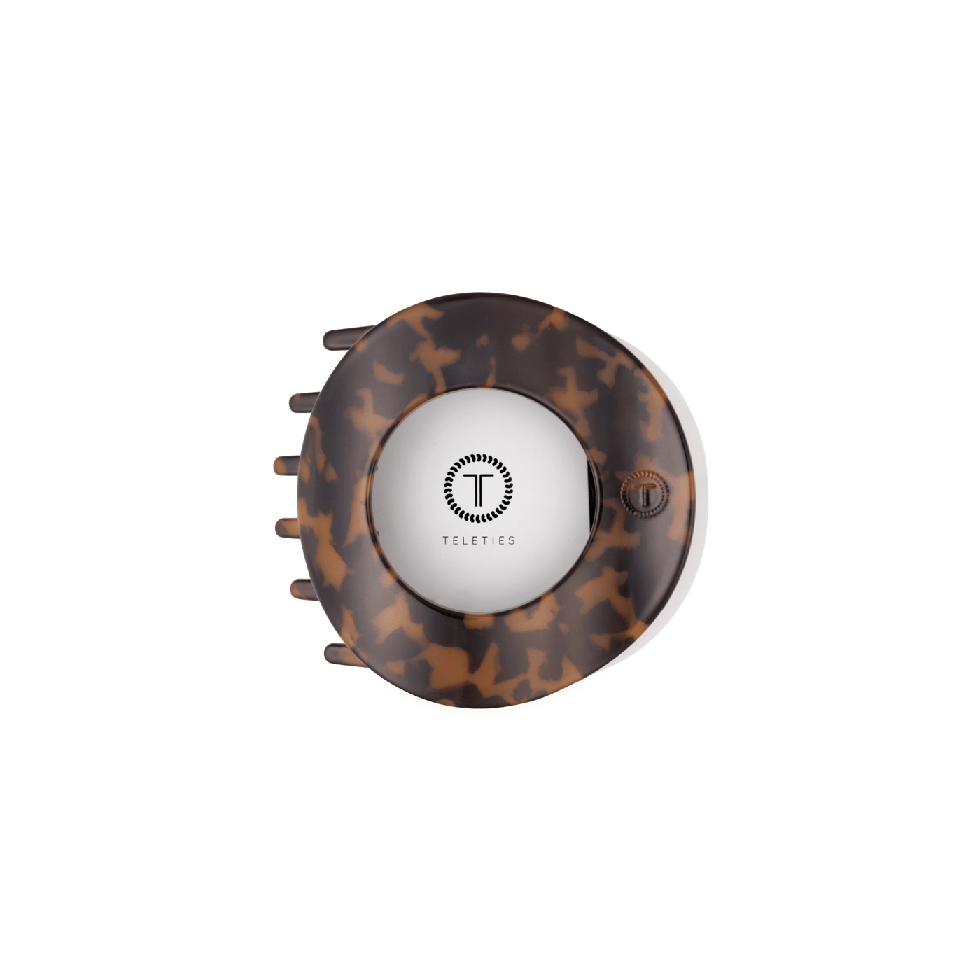 Tortoise Medium Flat Circle Hair Clip