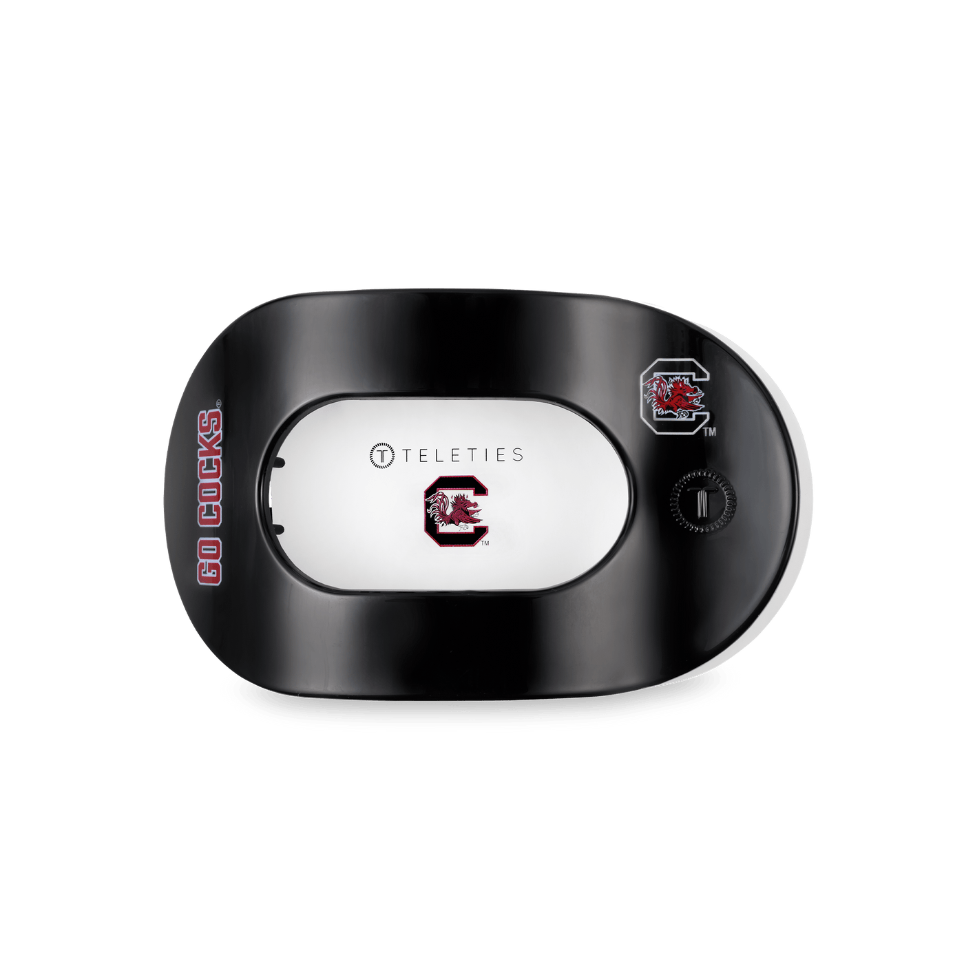 Go Cocks! Medium Flat Round Hair Clip