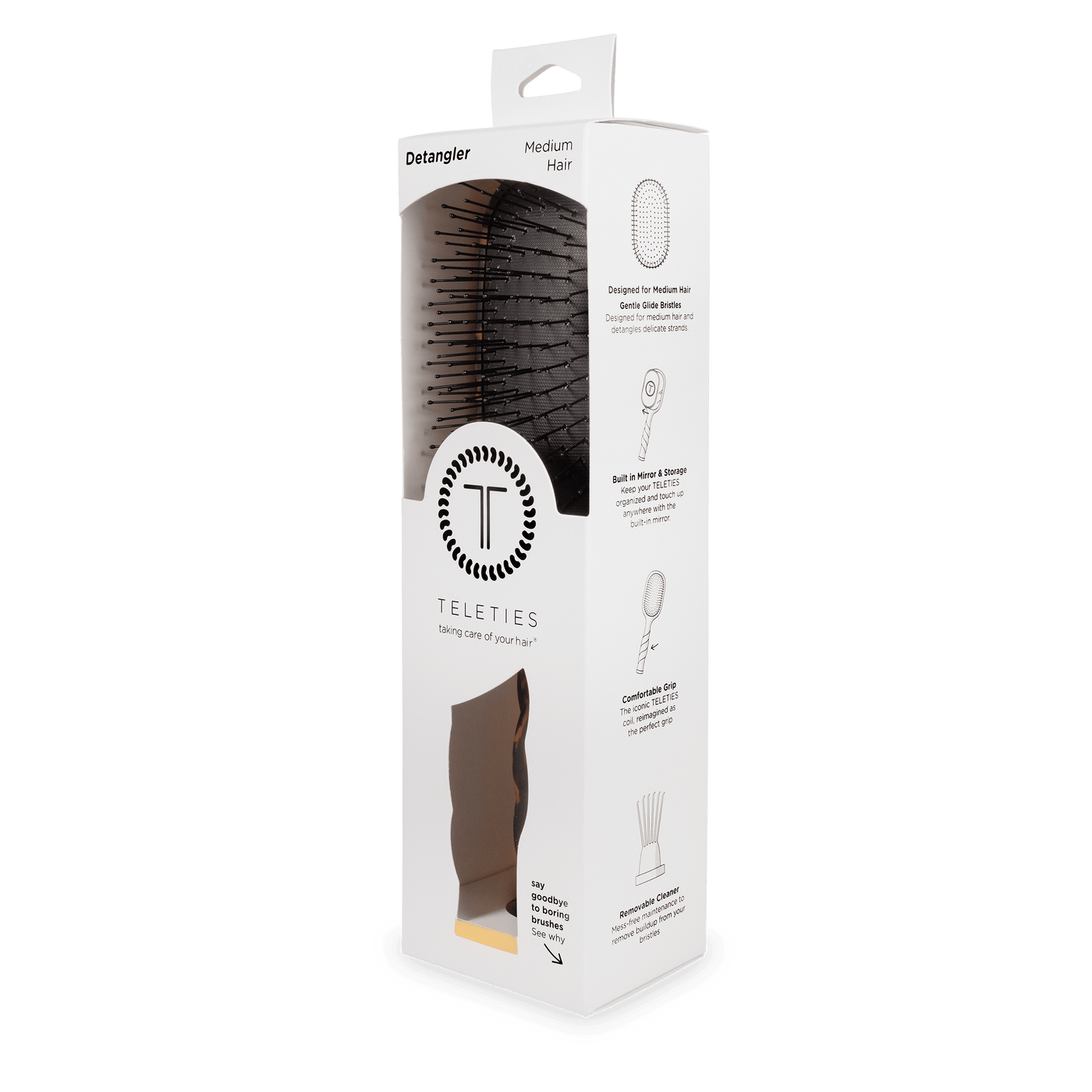 Detangler Hair Brush for Medium Hair – Tortoise