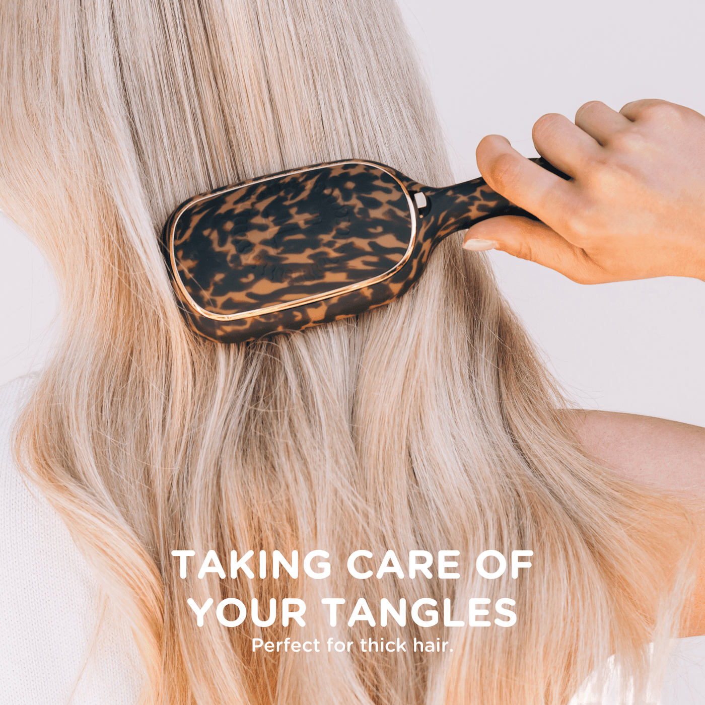 Detangler Hair Brush for Thick Hair – Tortoise
