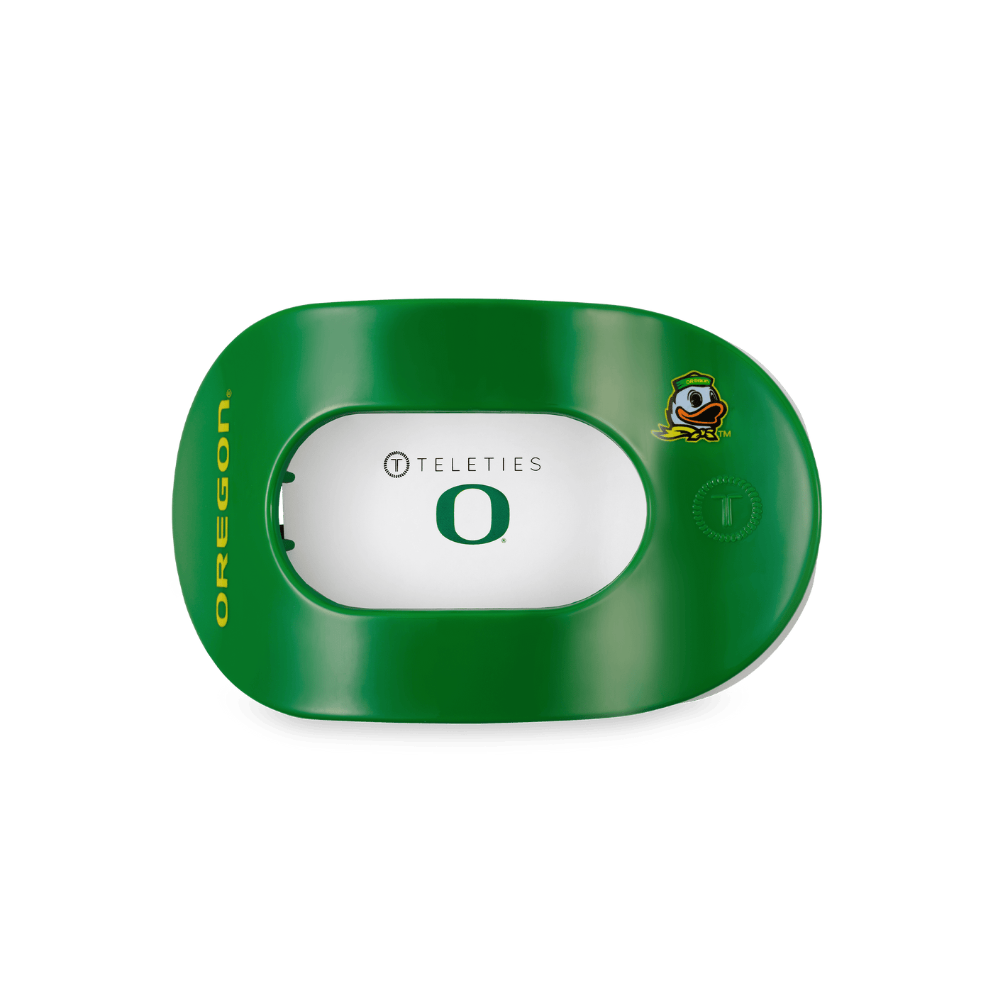 Go Ducks! Medium Flat Round Hair Clip