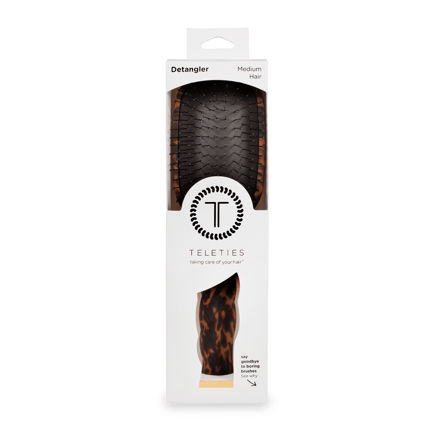 Detangler Hair Brush for Medium Hair – Tortoise