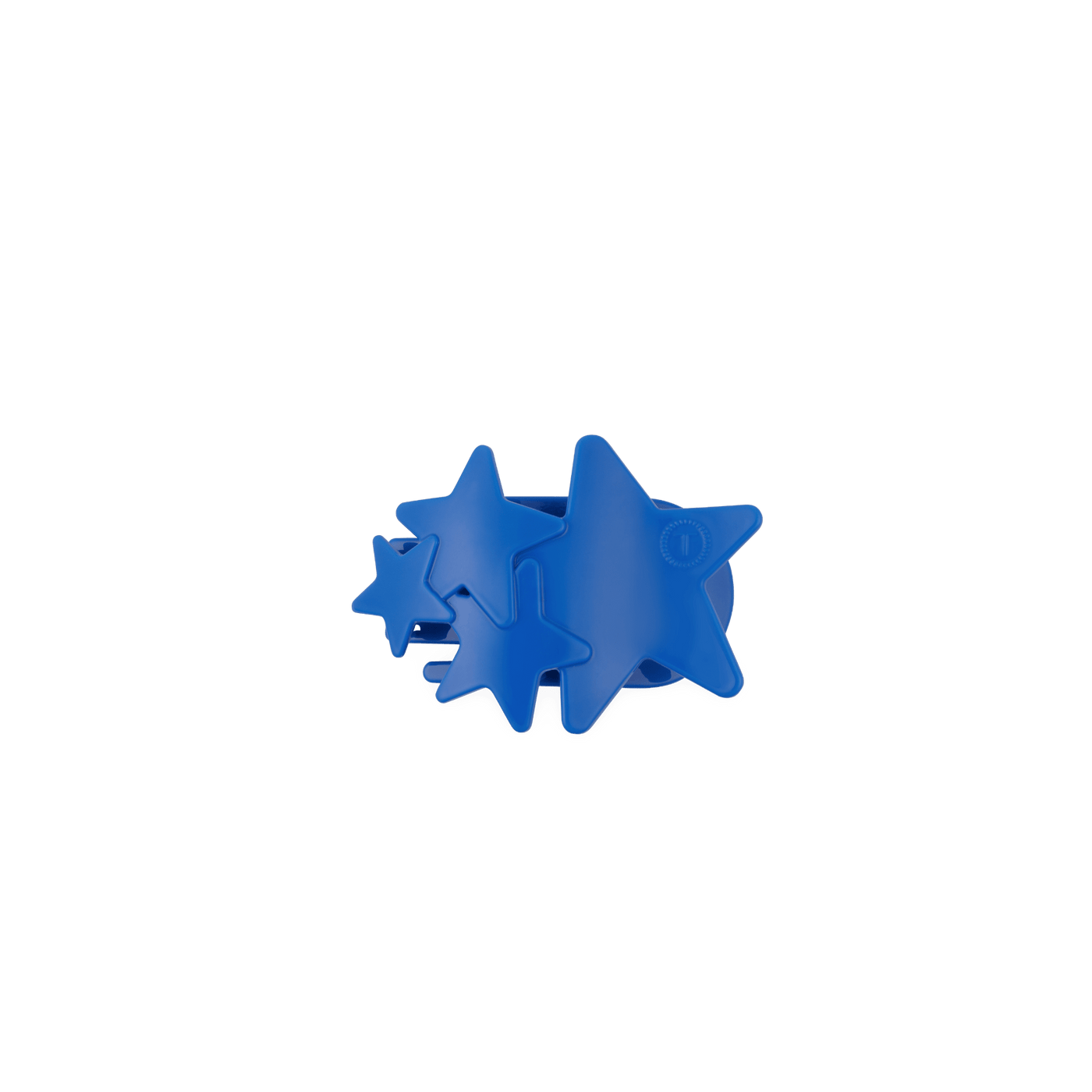 Blue Shooting Star Tiny Flat Hair Clip