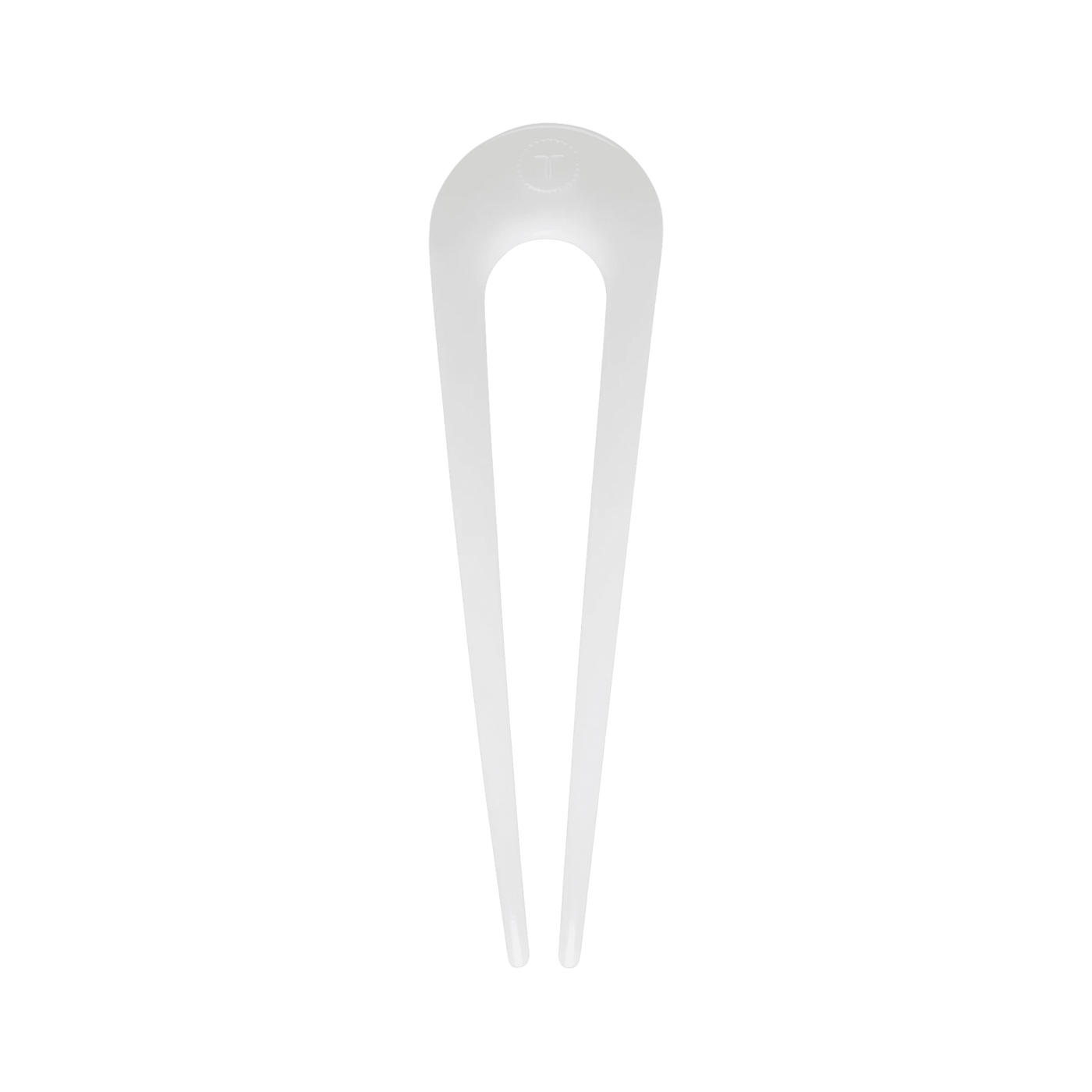 French Hair Pin Coconut White