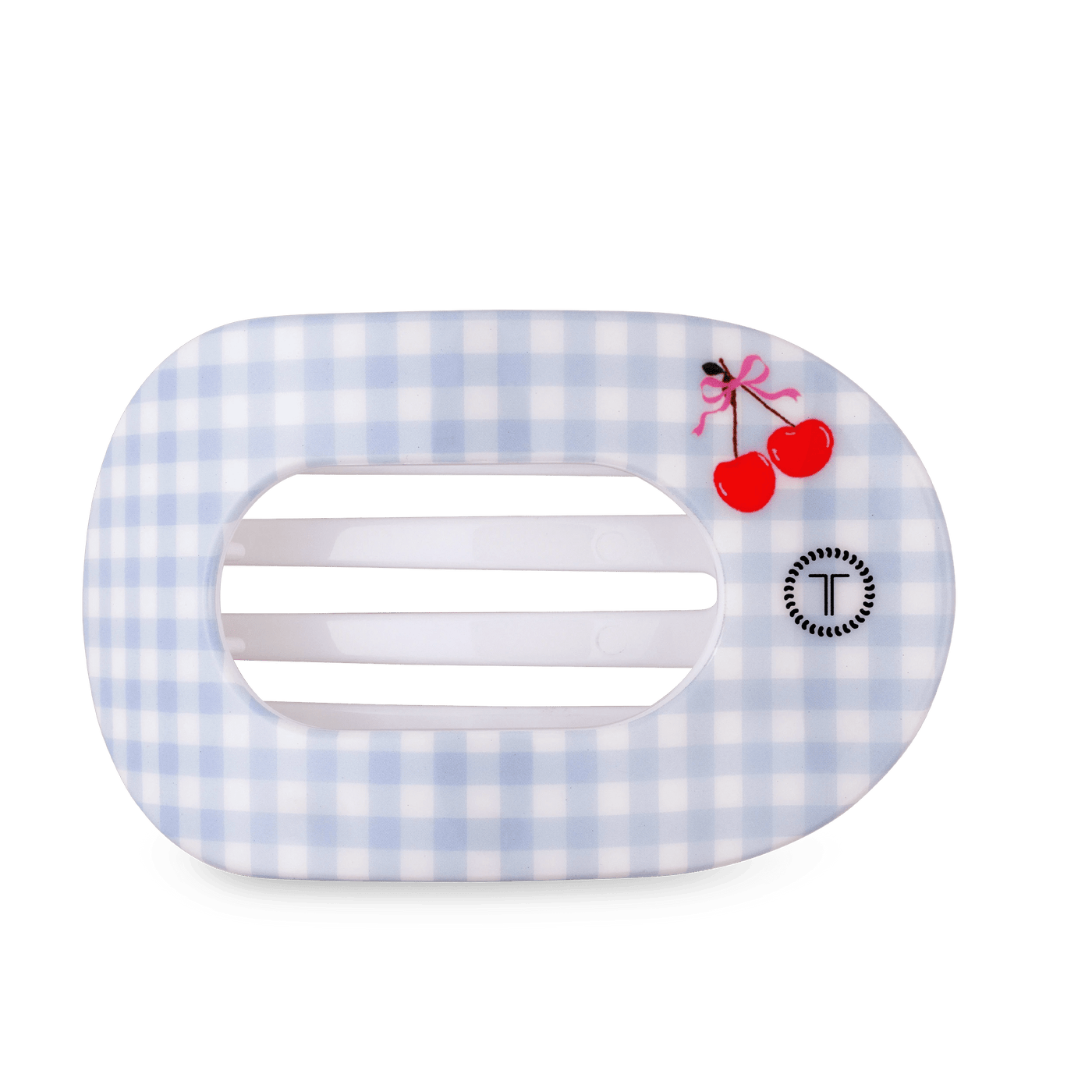 Basket of Cherries Large Flat Round Hair Clip