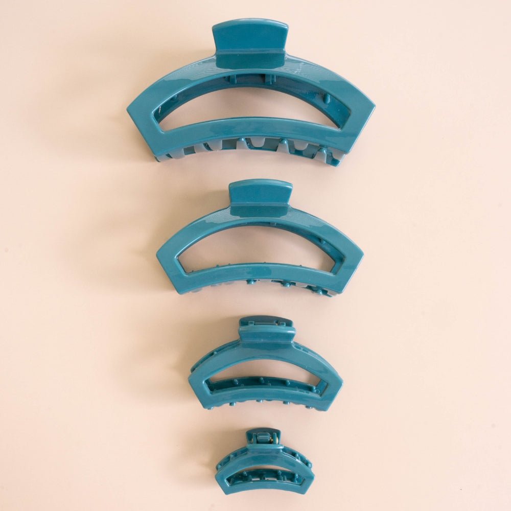 Open Teal With It Medium Hair Clip