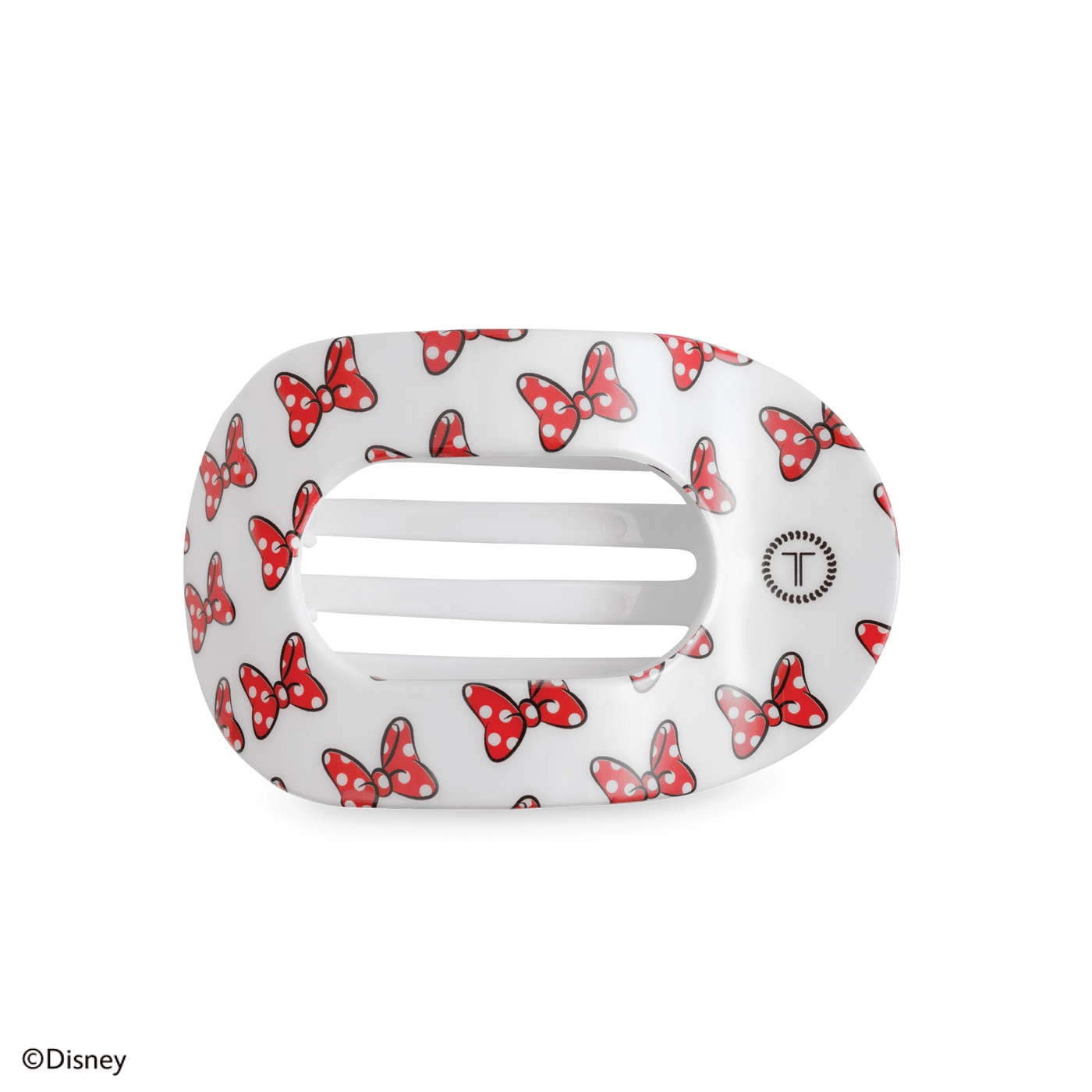 Minnie Mouse Loves Her Bows! Medium Flat Round Hair Clip