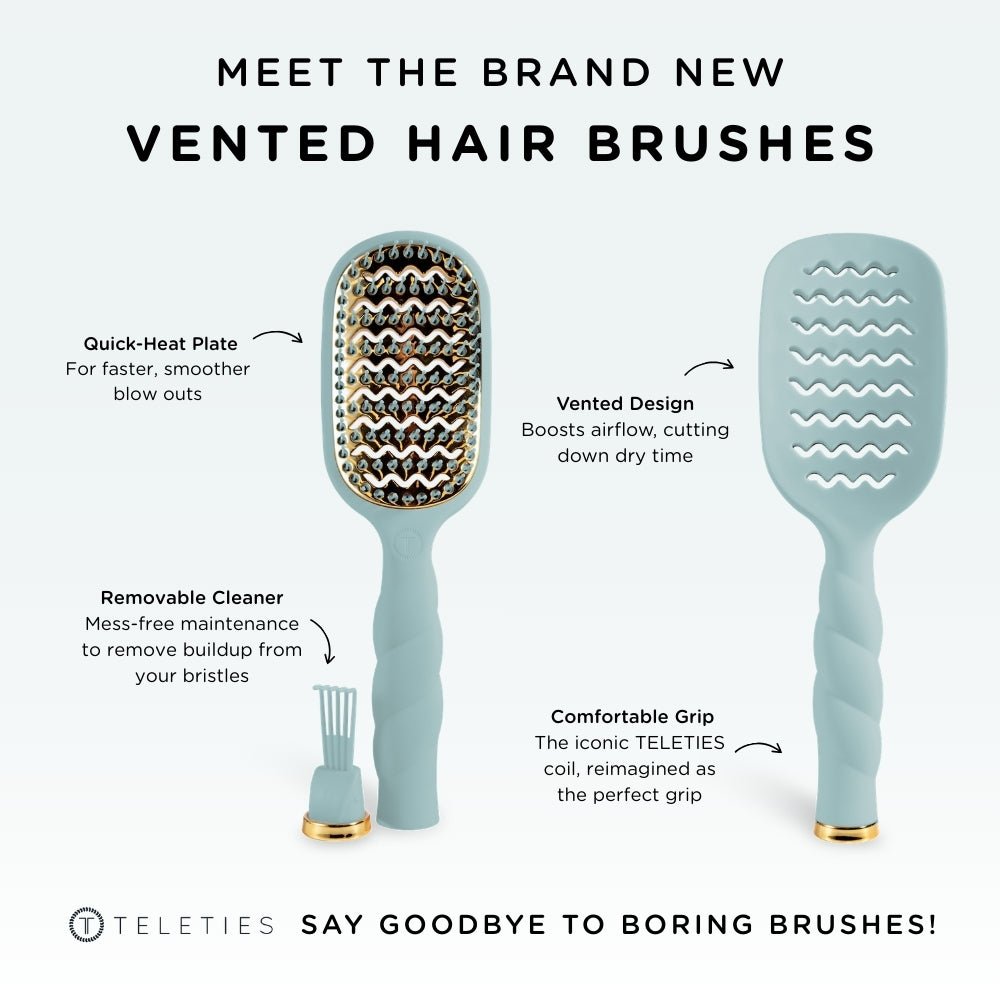 Vented Hair Brush - Blue