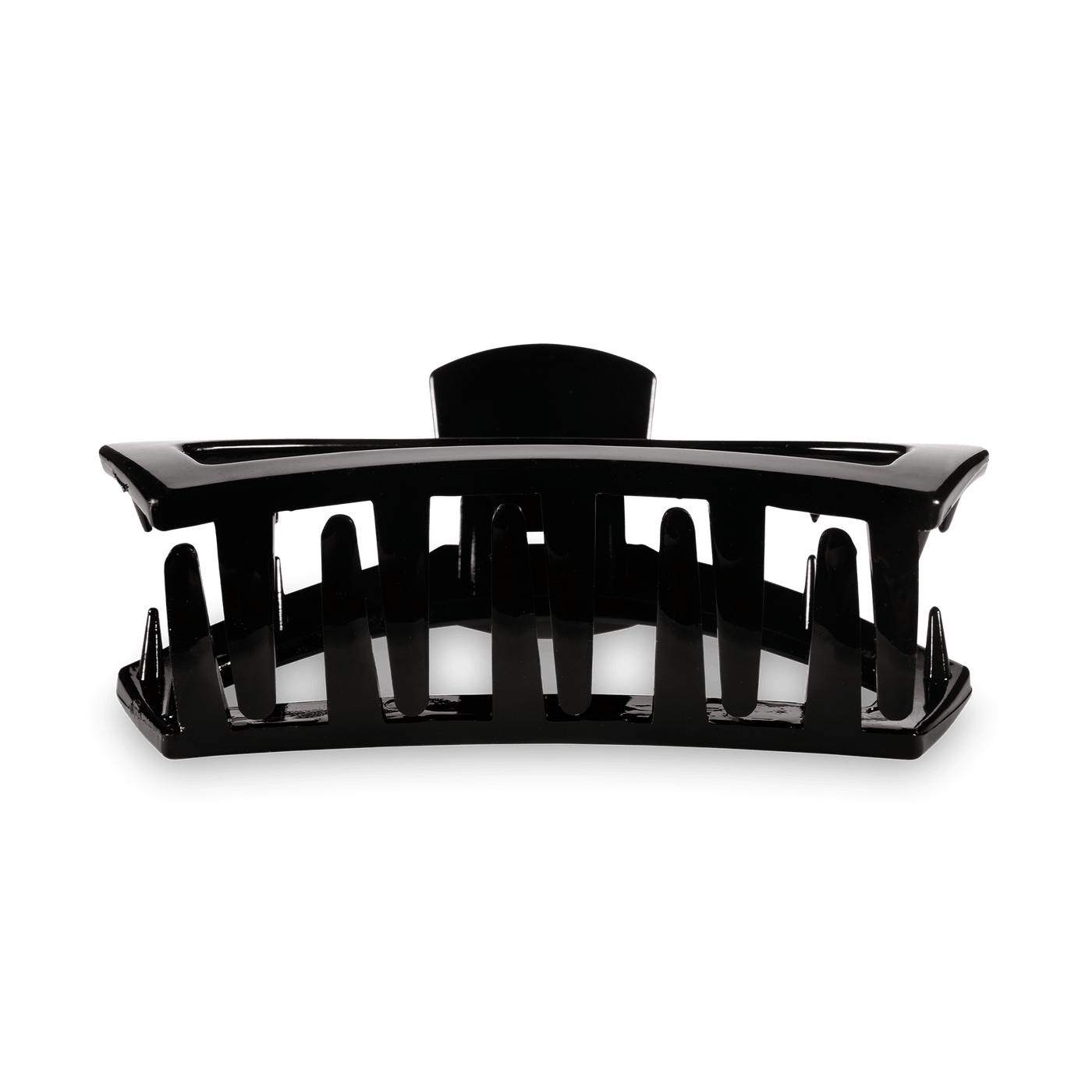 Open Jet Black Small Hair Clip