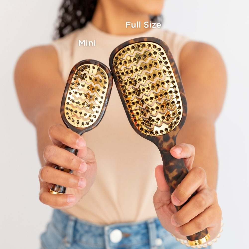 Mini Vented Hair Brush - Tortoise