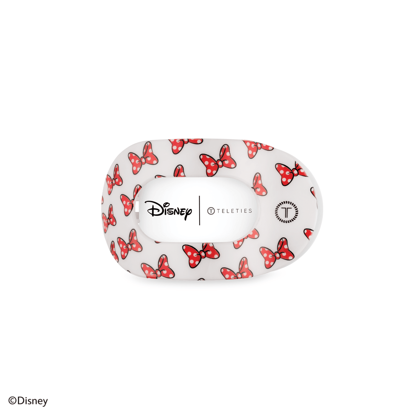 Minnie Mouse Loves Her Bows! Small Flat Round Hair Clip