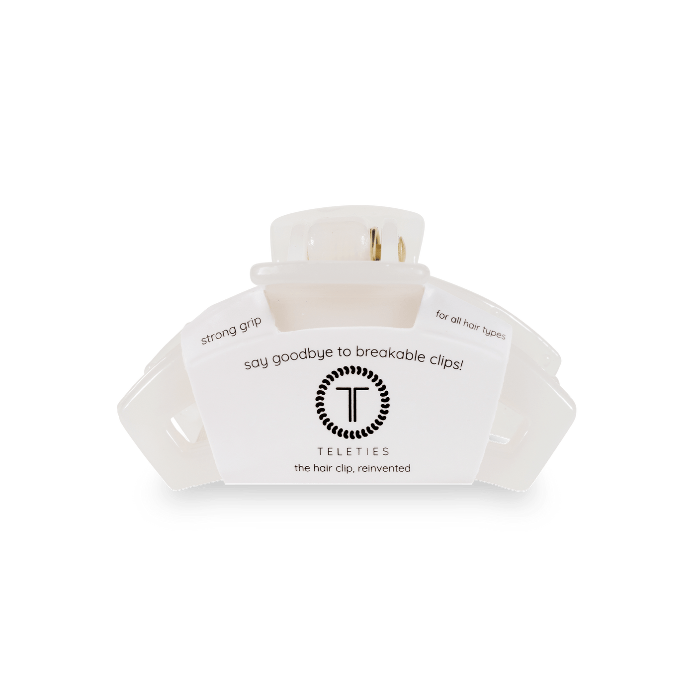 Open Coconut White Tiny Hair Clip