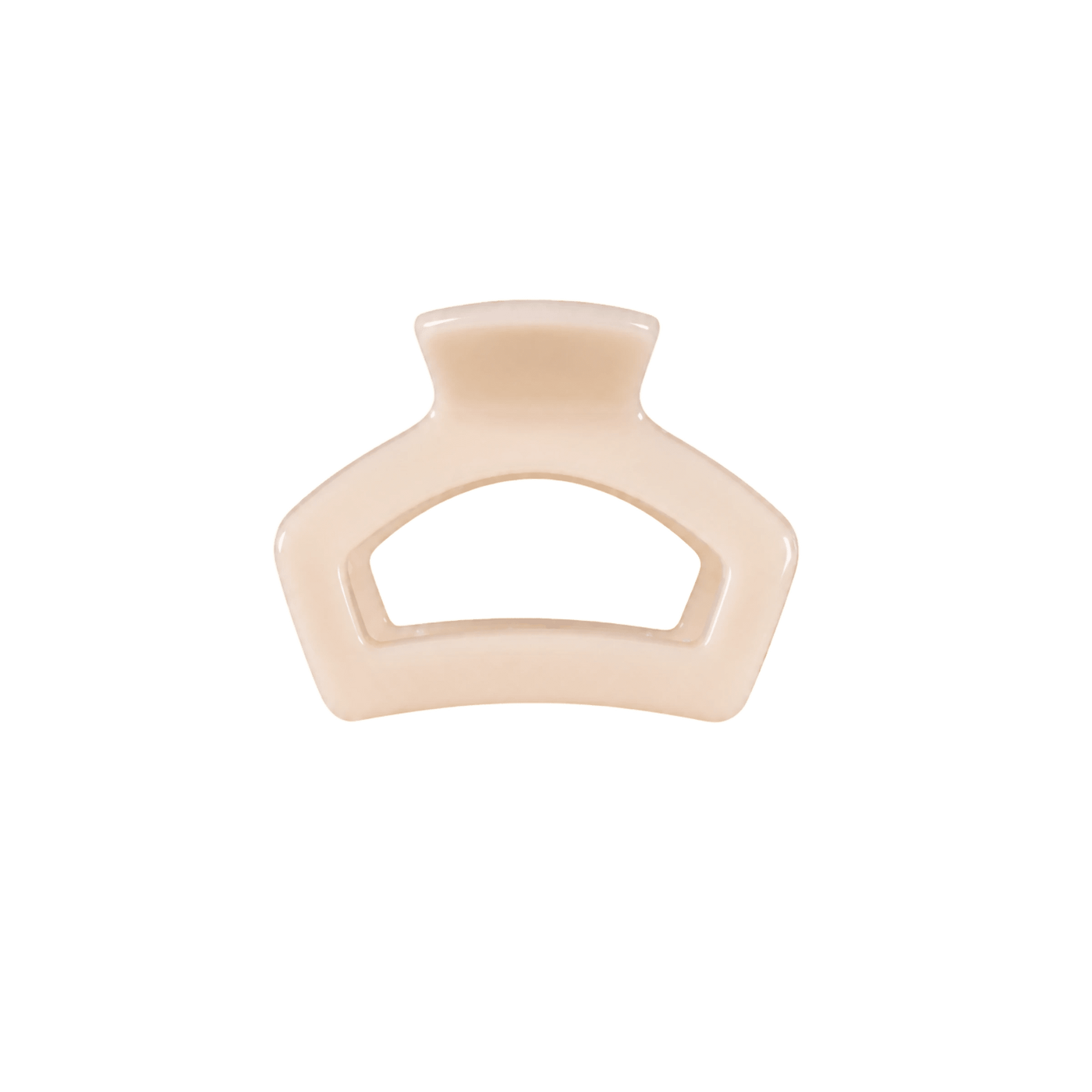 Open Almond Beige Petite Hair Clip