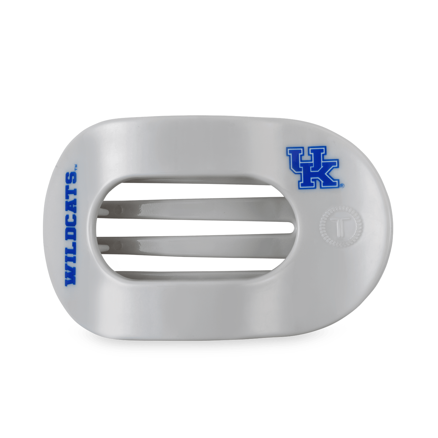 Go Big Blue! Large Flat Round Hair Clip
